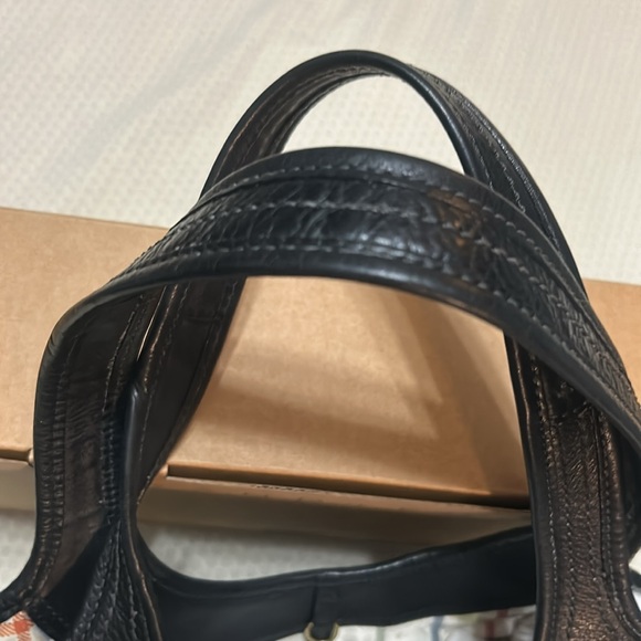 Coach Ergo Black Pleated Leather Tattersall Tote Bag Purse Satchel - Picture 12 of 13